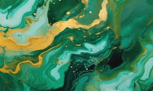 Texture of malachite stone background Watercolor stains wallpaper For banner postcard book illustration card Created with generative AI tools