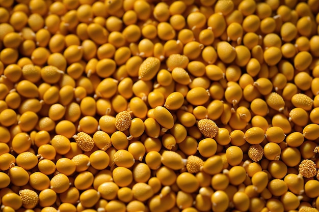 Texture of a mass of golden corn grains