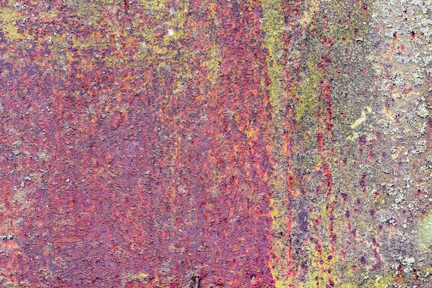 Texture of a metal wall with rust