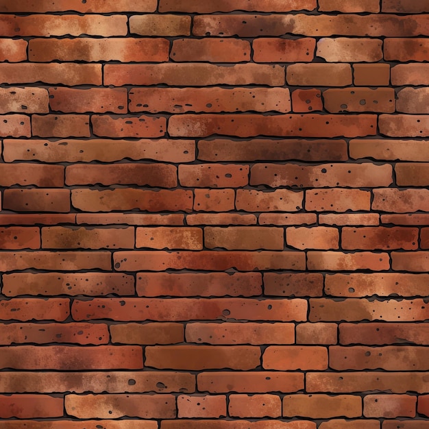 사진 내부 또는 외부 설정에 대한 벽돌 벽을 모방하는 텍스처 반복 패턴