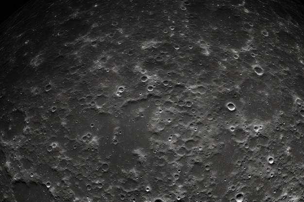 Текстура поверхности луны, зафиксированная ночью