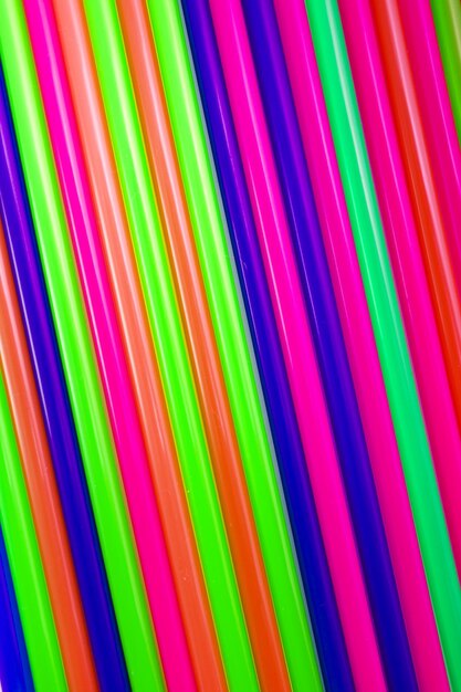 Texture of multi-colored cocktail tubes