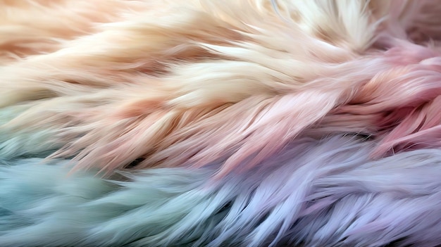 Photo texture of multicolored fur as a background