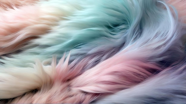 Texture of multicolored fur as a background