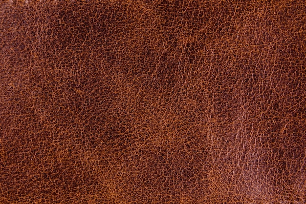 Texture of the natural brown leather for background