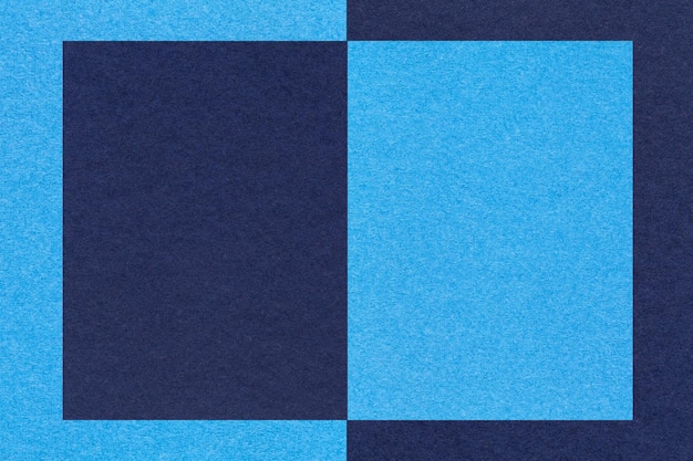 Foto texture di sfondo di carta blu navy e turchese con forma e motivo geometrico struttura di cartone artigianale