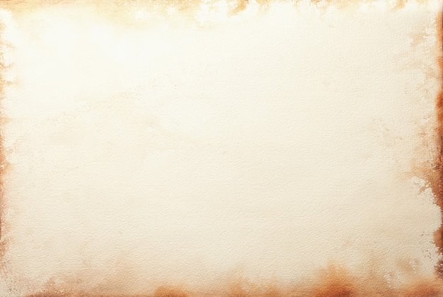 Texture of old beige paper with coffee spot, crumpled background. Vintage sand  surface. Structure of craft cardboard.