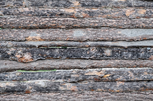 Texture of an old brown fence