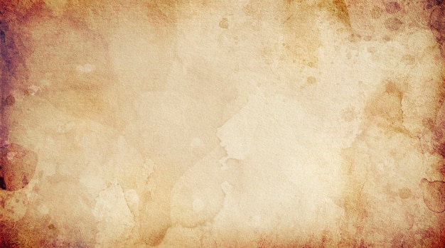 Photo texture of old brown orange paper in spots for design and text
