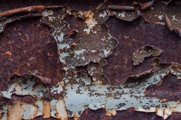 Texture of old cracked paint Background from rusty wall