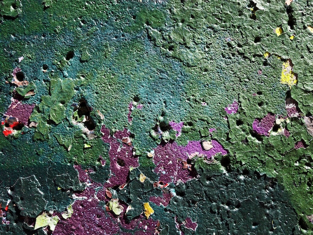 Texture of old dirty  cracked multi-colored wall