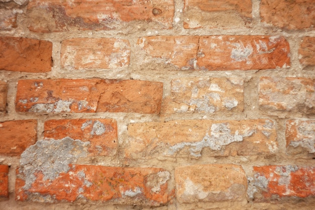 texture of old red brick, brickwork