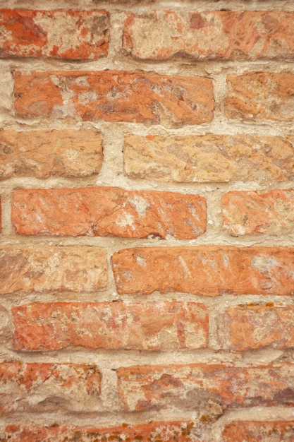 texture of old red brick, brickwork