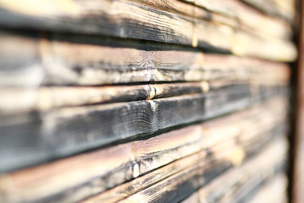 Texture of a old wooden beam of birch