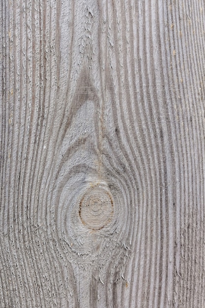 Texture of an old wooden board with cracks of gray and brown color