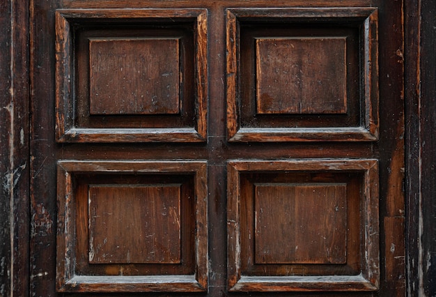 Texture of an old wooden door