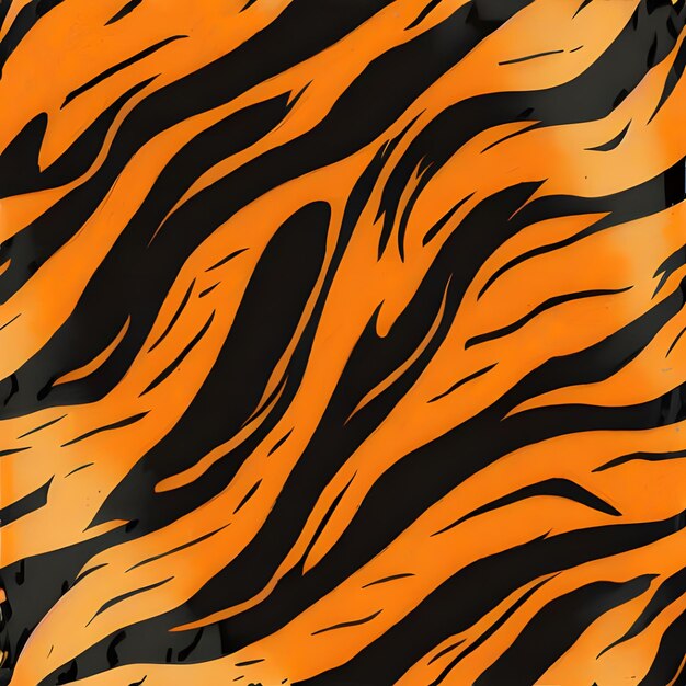 Photo a texture of orange and black tiger stripes that are