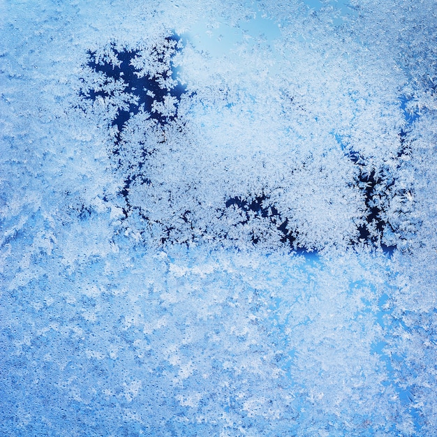 Photo texture of patterns on frozen window