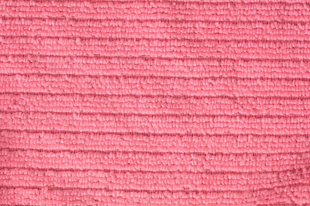 Texture of pink striped terry cloth