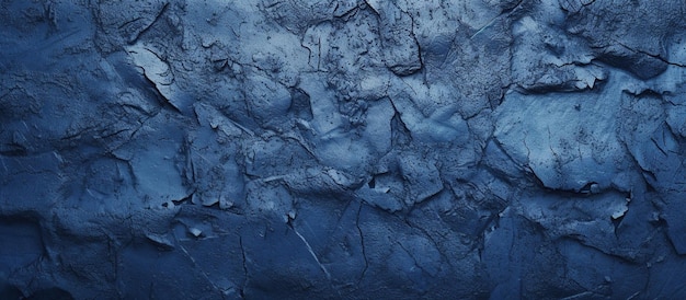 Texture plaster on the wall in dark blue black AI generated image