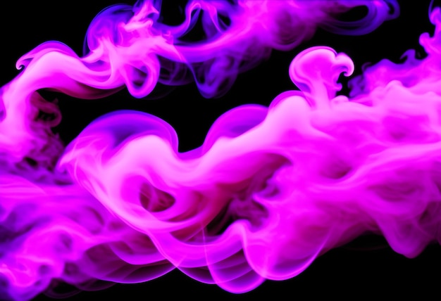 Photo texture of purple smoke on black