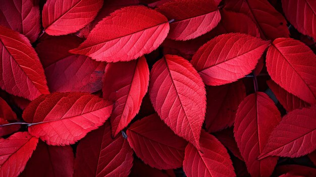 Foto texture delle foglie rosse d'autunno foglie autunnali per l'arte e il design