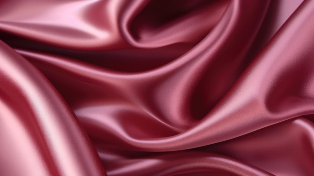 The texture of the red silk.