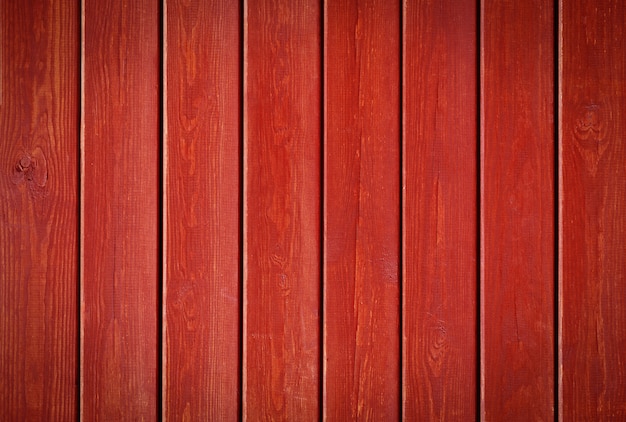 Texture of retro red plank wood