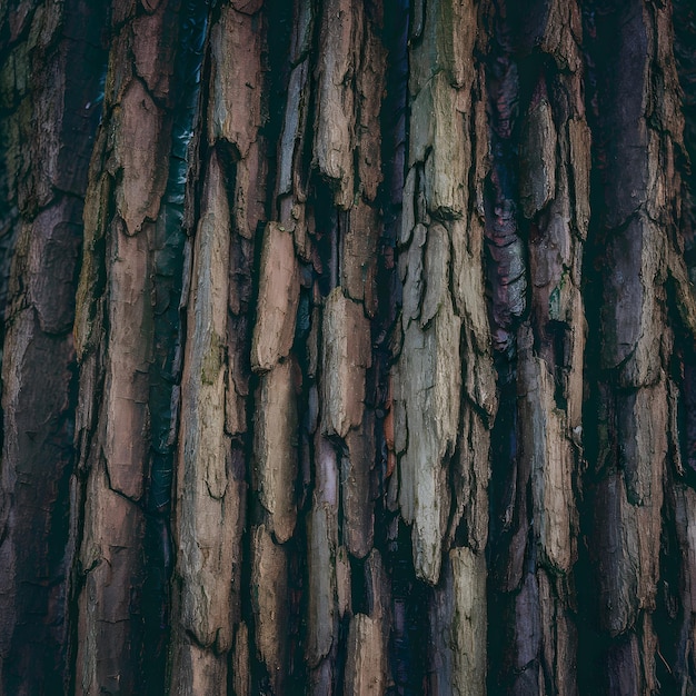 Texture rich close up showcases the bark of a tree For Social Media Post Size