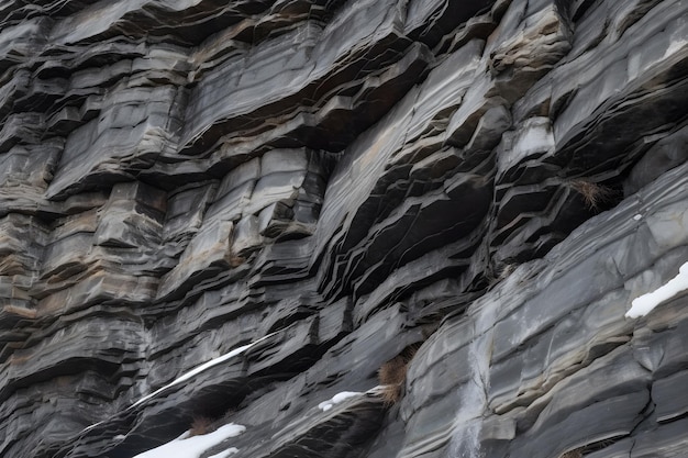 Texture of rocks with a dark gray and light navy color palette Generative AI