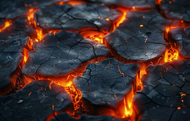Photo texture of rocky ground near a volcano