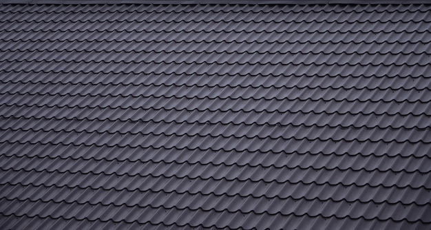 The texture of the roof of painted metal