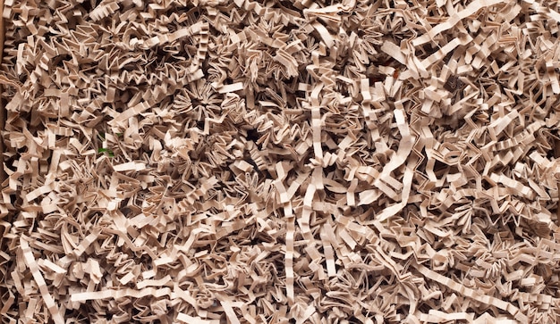 Texture of shredded paper for gifting, shipping and stuffing