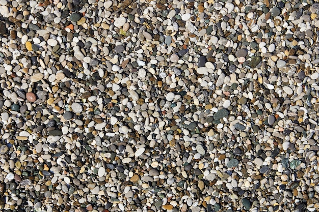 Photo texture of small sea pebbles for backdrop