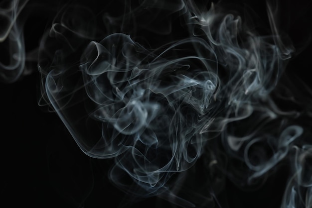 texture smoke black background, bract air waves fog