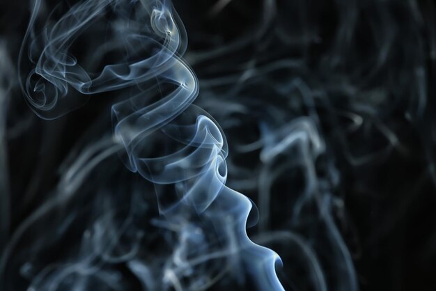 texture smoke black background, bract air waves fog