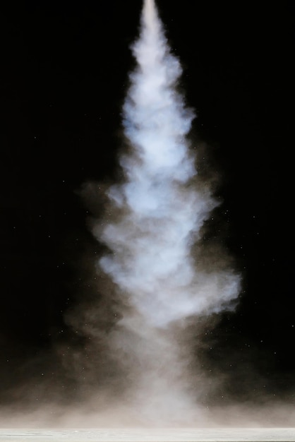 texture of smoke on a black background