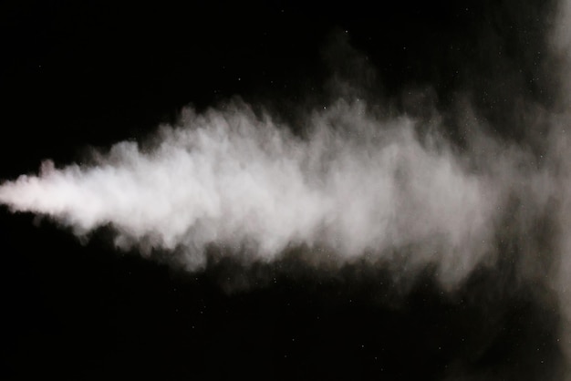 Photo texture of smoke on a black background