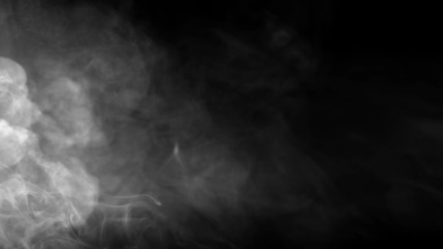 Texture of smoke on black background