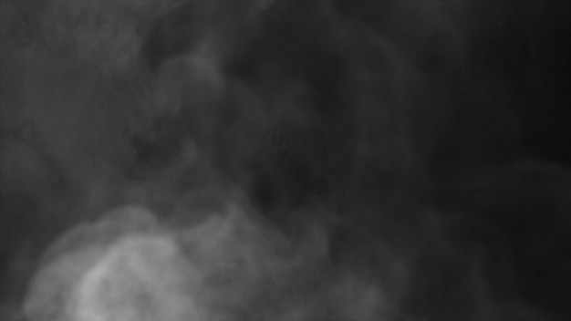 Texture of smoke on black background