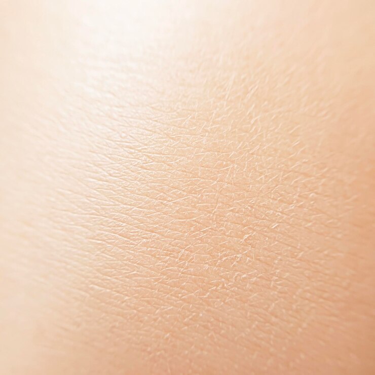 Photo 靠近光滑健康的人類皮膚的質感