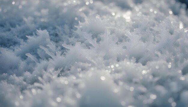 Photo the texture of the snow background