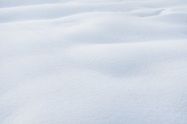 Photo 選択的な焦点で雪のテクスチャが漂う