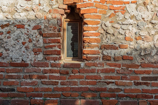 Texture of stone building wall