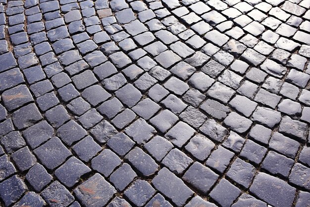 texture of stone pavement tiles cobblestones bricks background