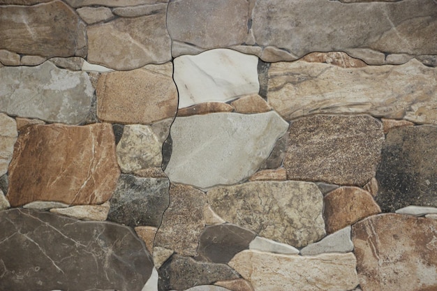 Texture stone wall natural stones background