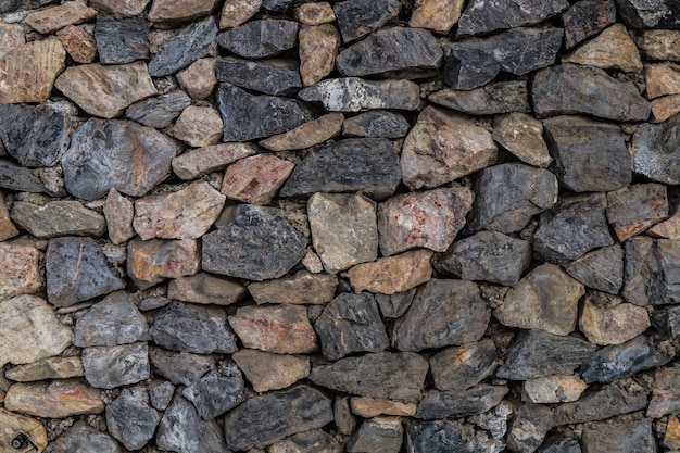 The texture of the stone wall.Part of the stone wall for the background.