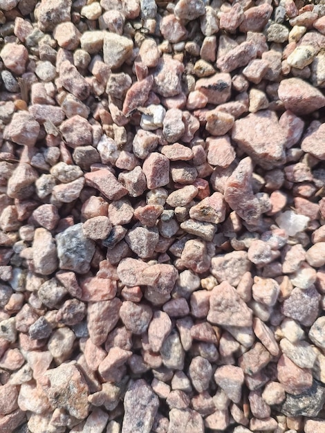 Texture of stones or gravel construction material