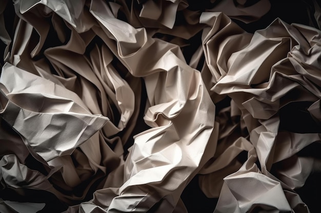 Photo texture of viscose fabric in gray background pattern generative ai