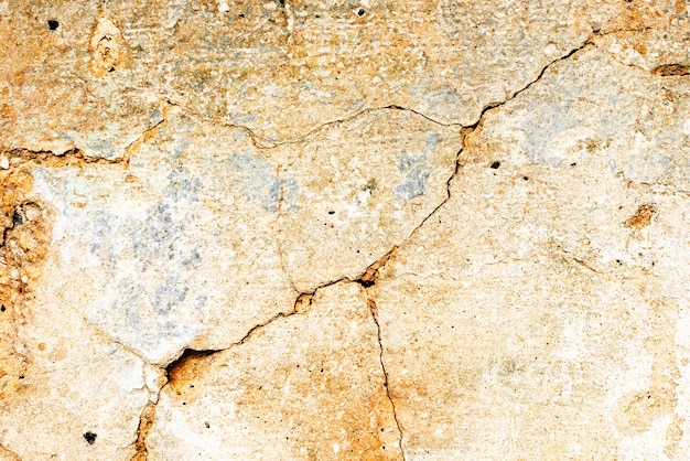 テクスチャ壁コンクリート背景。傷やひび割れのある壁の破片